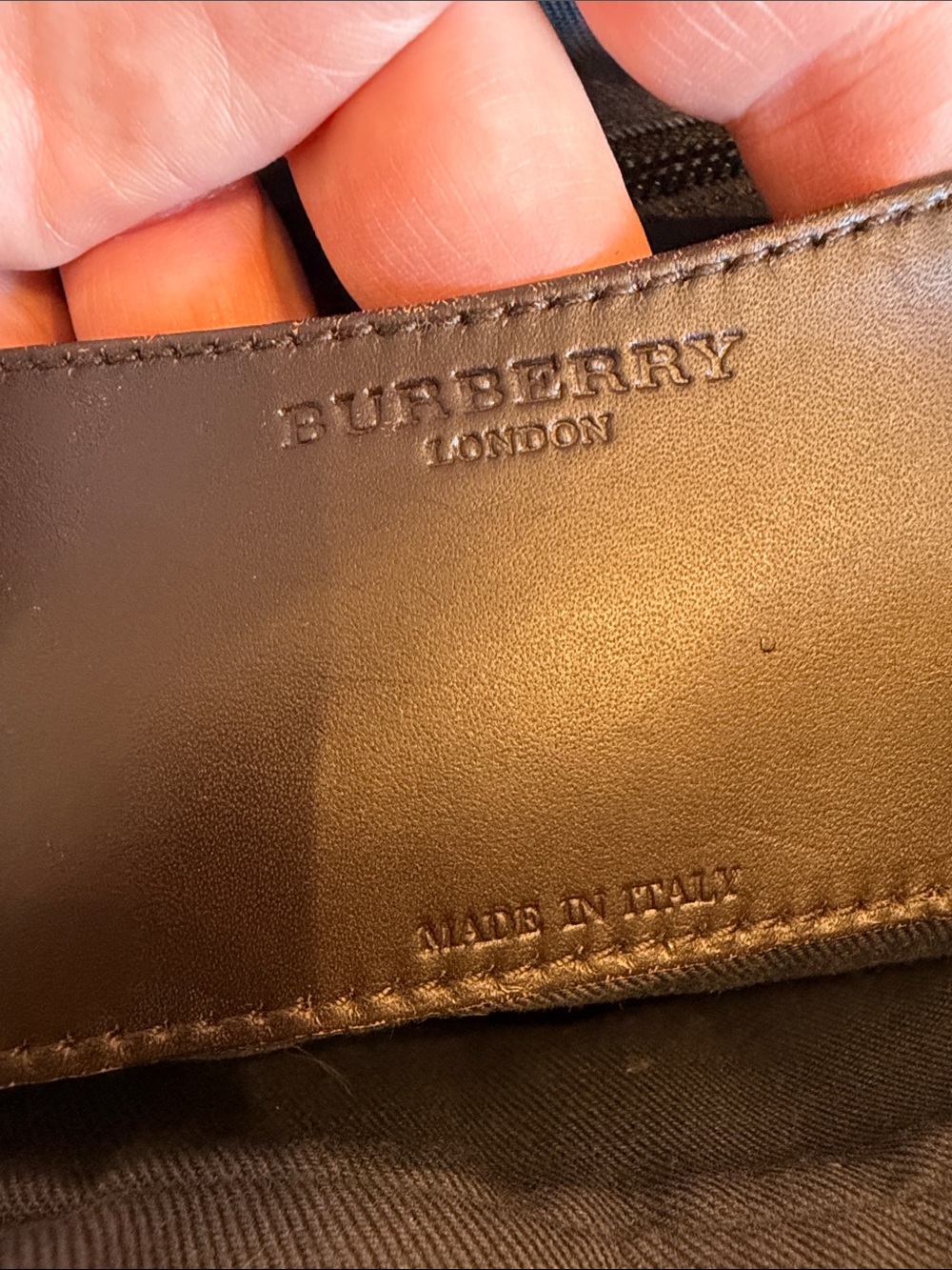 Burberry Vintage Satchel Leather, Wool & Corduroy - Picture 4 of 4